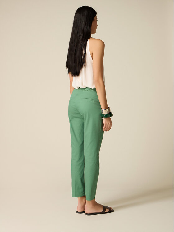 Oltre Oltre Pantaloni di tessuto P02CR009296N015 Verde Boy Fit