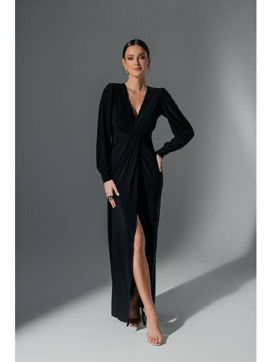Aurora Aurora Sukienka wieczorowa Simone Czarny Feminine Fit