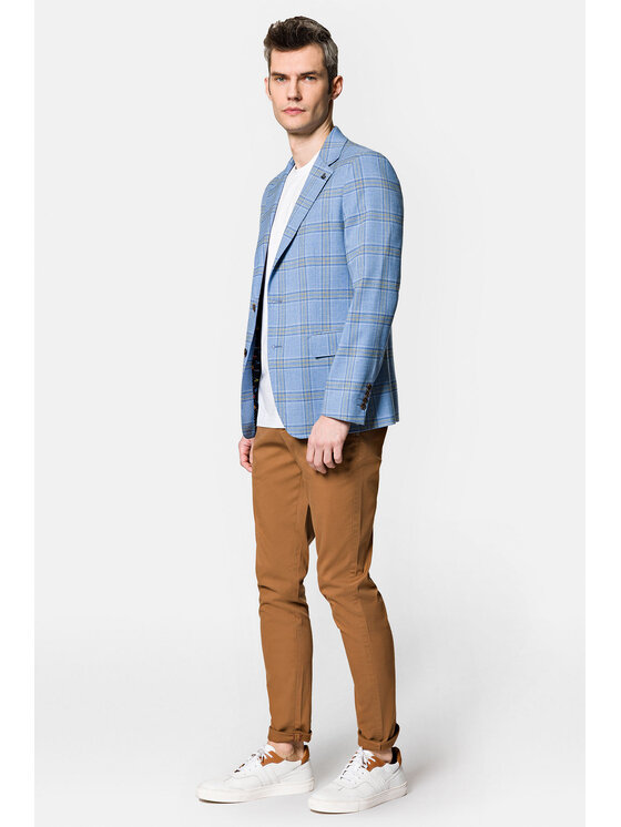 Lancerto Lancerto Marynarka Florence MA131123000016.NIEBIESKI Niebieski Slim Fit