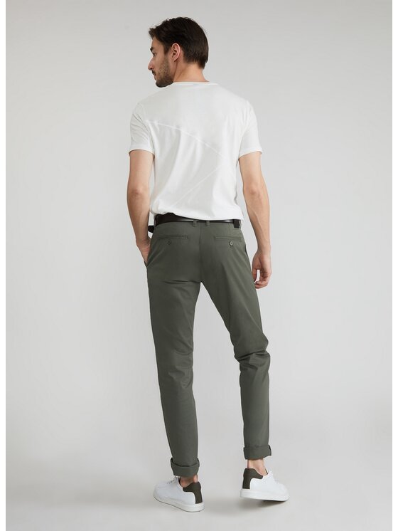 Pako Lorente Pako Lorente Chinosy P22SB-WX-011 Zielony Classic Fit