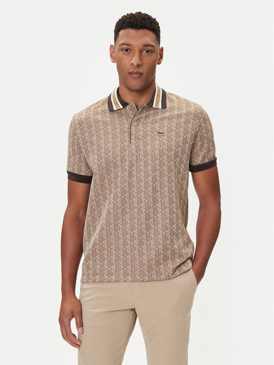 Lacoste Lacoste Tricou polo DH1417 Bej Regular Fit
