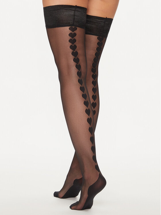 Hunkemöller Hunkemöller Pėdkelnės Heart 205167 Juoda