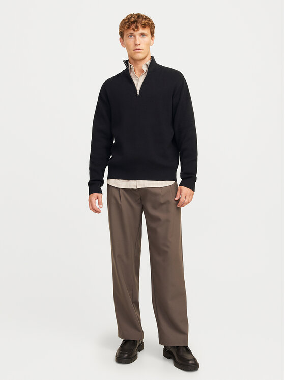 Jack&Jones Jack&Jones Megztinis Milano 12259664 Juoda Relaxed Fit