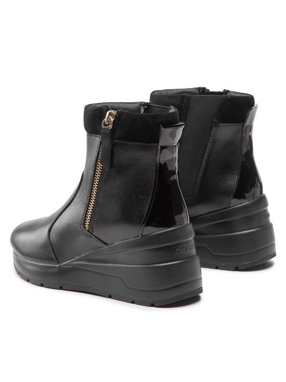 Geox Geox Členková obuv D Zosma F D168LF 08522 C9999 Čierna