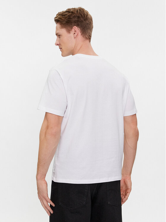 Pepe Jeans Pepe Jeans T-shirt Chris PM509207 Bijela Slim Fit