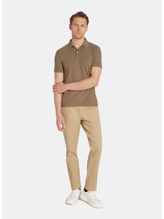 Pako Lorente Pako Lorente Spodnie materiałowe P25WB-WX-001 Beżowy Classic Fit
