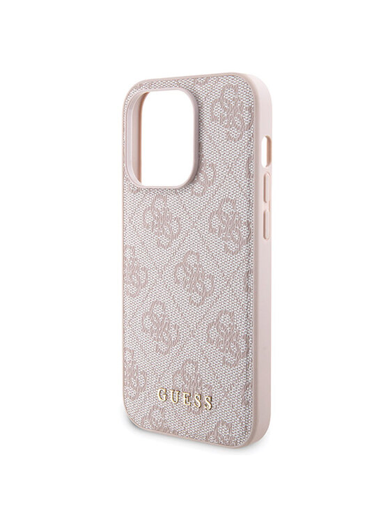 Guess Guess Zestaw prezentowy etui do iPhone 15 Pro Max + powerbank 4G Metal Logo Różowy
