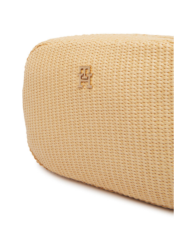 Tommy Hilfiger Tommy Hilfiger Táska Popette Camera Bag Raffia AW0AW18525 Bézs