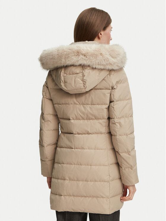 Tommy Hilfiger Tommy Hilfiger Zimska jakna Heritage Tyra WW0WW51563 Bež Regular Fit