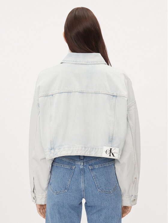 Calvin Klein Jeans Calvin Klein Jeans Kurtka jeansowa J20J222874 Niebieski Oversize