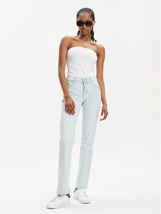 Tommy Jeans Tommy Jeans Top Essential DW0DW17989 Bela Slim Fit