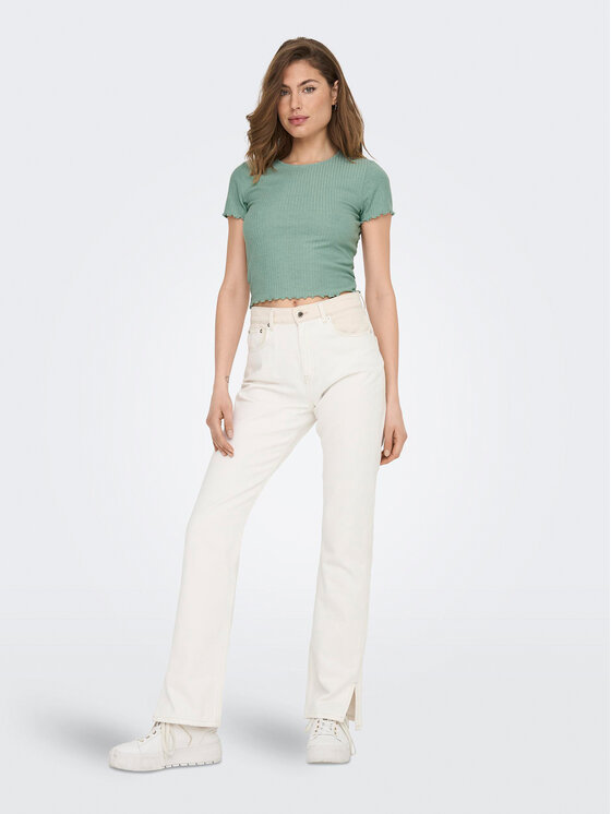 ONLY ONLY T-Shirt Emma 15201206 Zielony Regular Fit