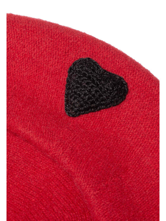 YOU by Tokarska YOU by Tokarska Beret Serce Czerwony