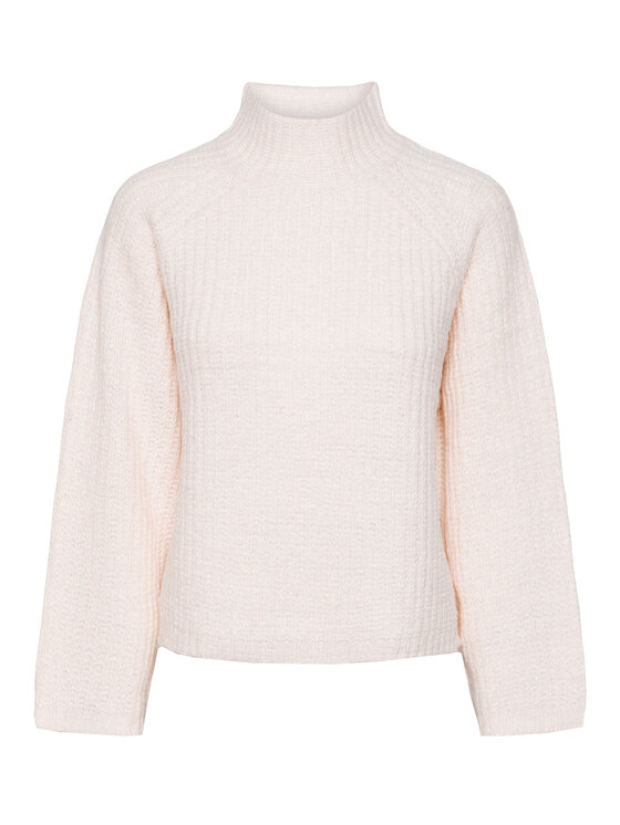 Pieces Pieces Поло 17128212 Екрю Regular Fit