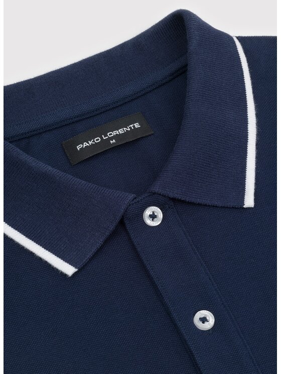 Pako Lorente Pako Lorente Polo P26WF-TX-002 Granatowy Classic Fit