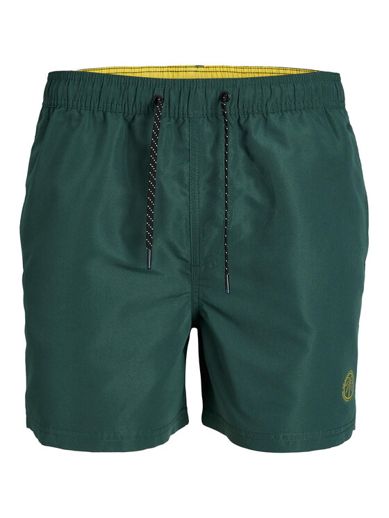 Jack&Jones Плувни шорти 12225961 Зелен Regular Fit