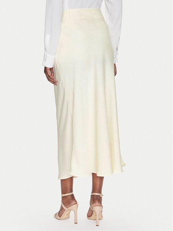 Fransa Fransa Fustă midi 20615436 Écru Regular Fit
