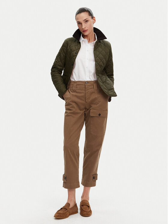 Barbour Barbour Μπουφάν μεταβατικό Deveron LQU1012OL51 Πράσινο Regular Fit