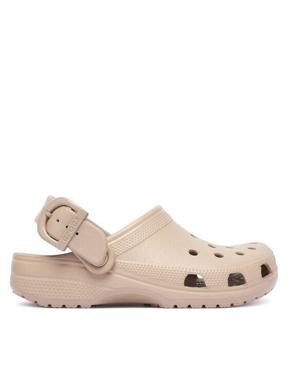 Crocs Şlapi Classic Enamel Buckle Clog 213347 Bej