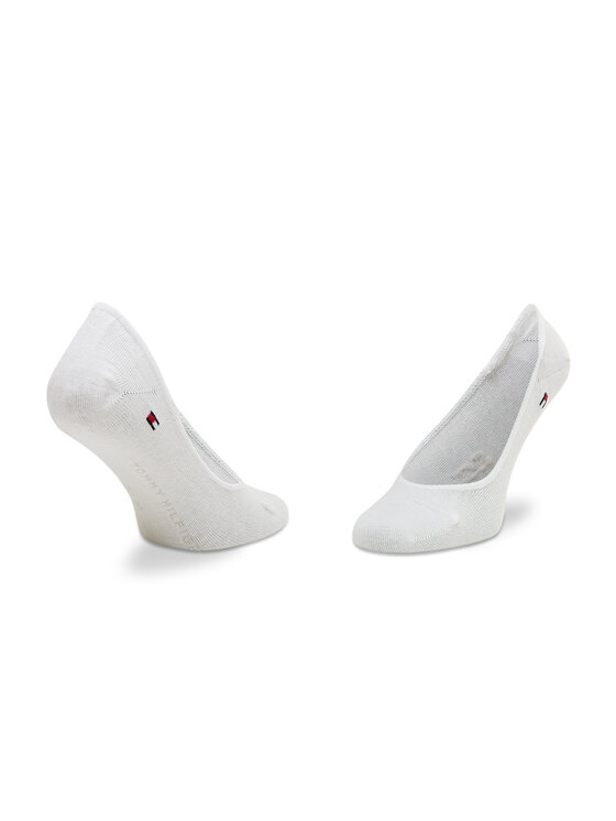 Tommy Hilfiger Tommy Hilfiger Členkové ponožky 343025001 Biela