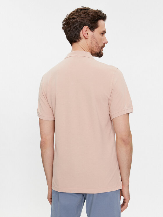 United Colors Of Benetton United Colors Of Benetton Тениска с яка и копчета 3089J3179 Бежов Regular Fit