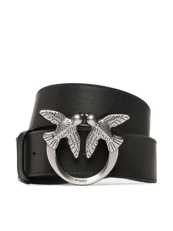 PINKO Pinko Ženski pas Love Berry H4 Belt PE 23 PLT01 100120 A0F1 Črna