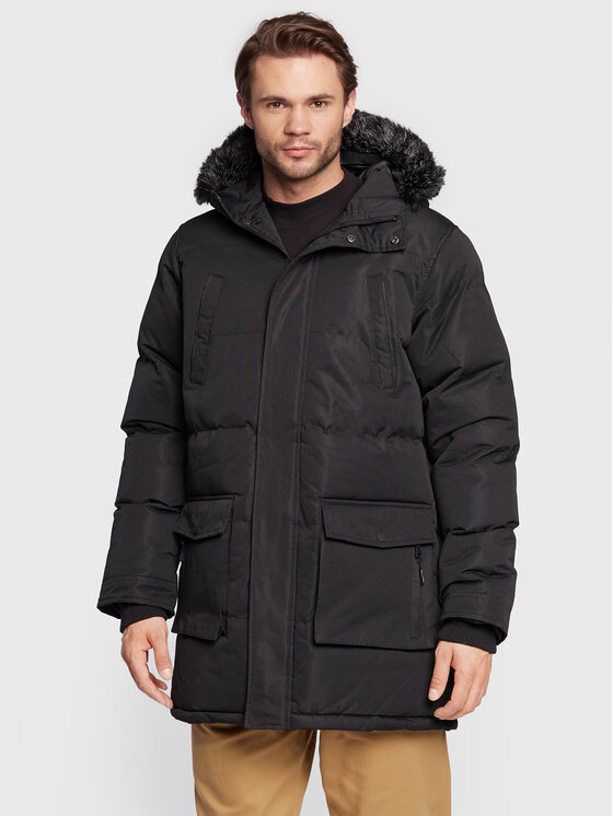Brave Soul Brave Soul Parka MJK-JETHRO Melns Regular Fit