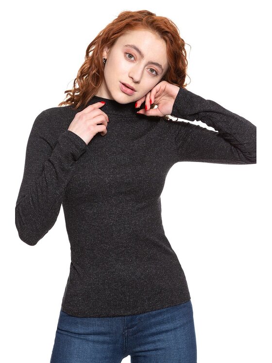 Lee Lee Maglione FUNNEL NECK LS Grigio Slim Fit