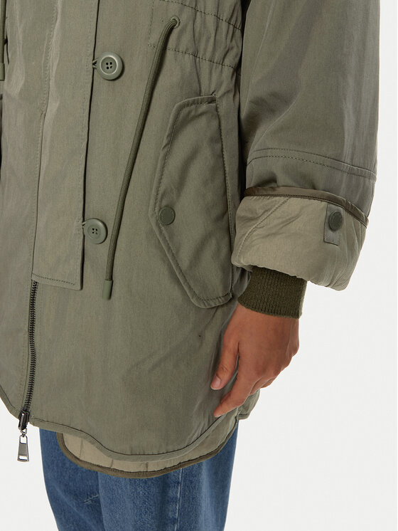 Weekend Max Mara Weekend Max Mara Παλτό μεταβατικό Fumetto 2425026051 Χακί Loose Fit