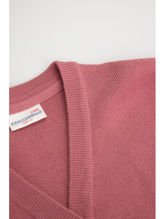 Coccodrillo Coccodrillo Komplet t-shirt, sweter i spodenki ZC3172201MGK-033 Różowy Regular Fit