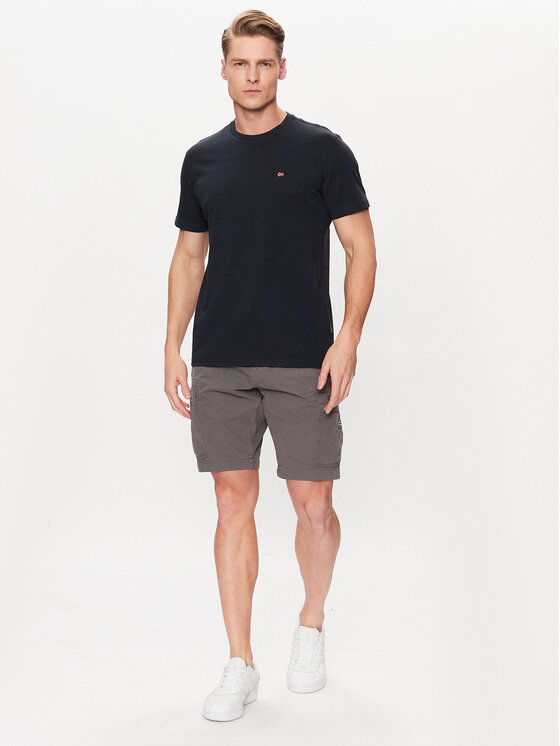 Napapijri Napapijri T-Shirt Salis NP0A4H8D Tmavomodrá Regular Fit