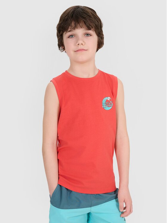 4F 4F Tank top 4FJWSS25TSLEM162-63S Różowy Regular Fit