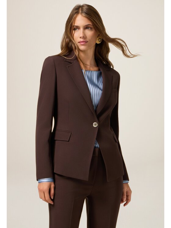 Oltre Oltre Giacca di transizione Q007R004629N032 Marrone Slim Fit