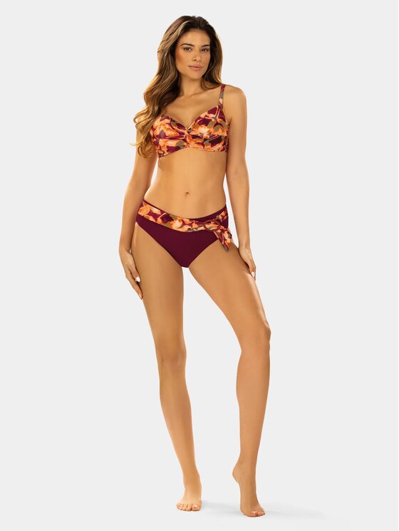 Feba Feba Bikini pezzo sotto FD164E Bordeaux