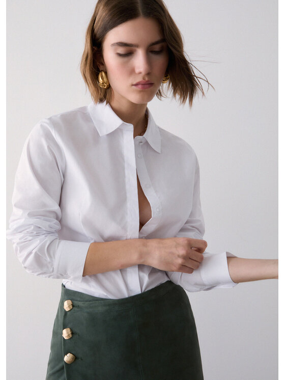 Liu Jo Liu Jo Camicia WF6466T039AL9374 Bianco Regular Fit