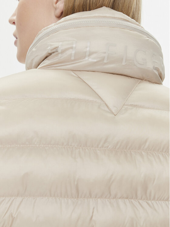 Tommy Hilfiger Tommy Hilfiger Geacă de iarnă Global Stripe WW0WW39221 Écru Regular Fit