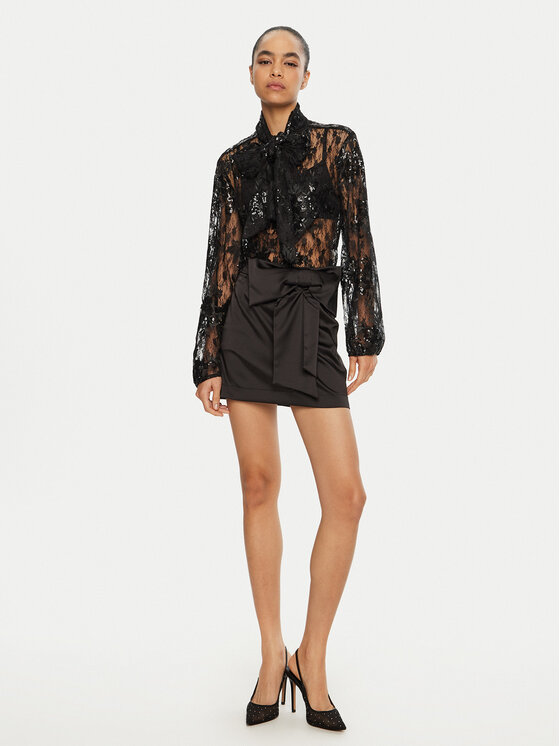 Kontatto Kontatto Blusa AI2025 Nero Regular Fit