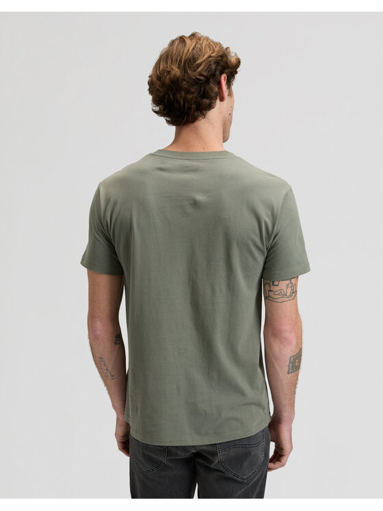 Lee Lee T-Shirt ULTIMATE POCKET TEE Zielony Slim Fit