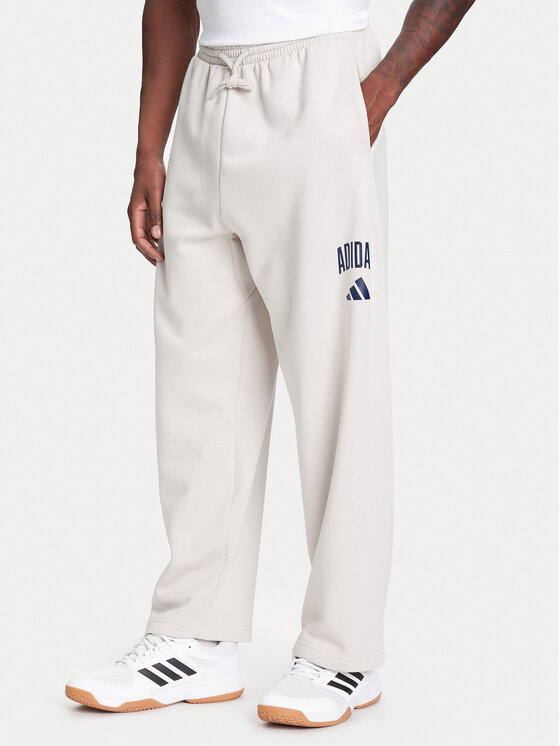 adidas Spodnie dresowe Collegiate JM9177 Beżowy Regular Fit
