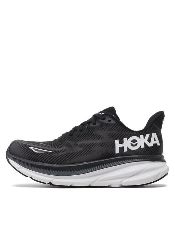 Hoka Hoka Παπούτσια για Τρέξιμο Clifton 9 Wide 1132211 Μαύρο