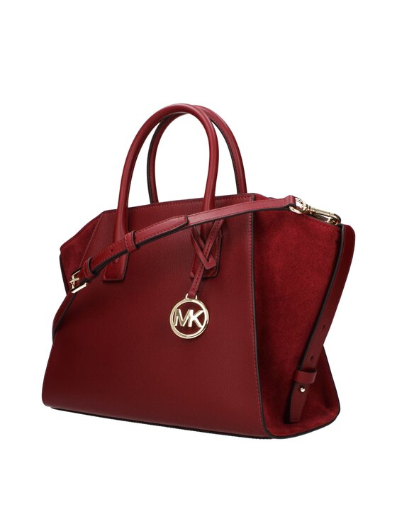 Michael Kors Michael Kors Torebka Red Leather Hand Czerwony