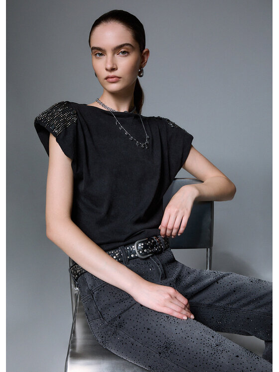 Liu Jo Liu Jo T-shirt WF6245JS923L9355 Grigio Regular Fit