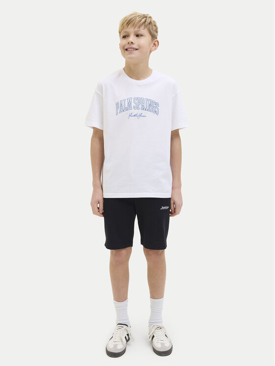 Jack & Jones Junior Jack & Jones Junior Sportovní kraťasy Gordon 12270663 Černá Slim Fit