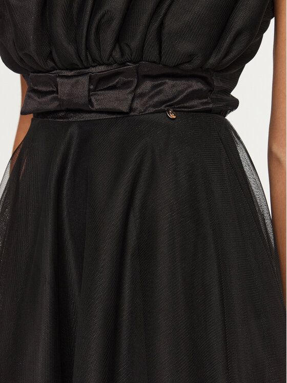 Rinascimento Rinascimento Sukienka koktajlowa CFC0121817003 Czarny Regular Fit