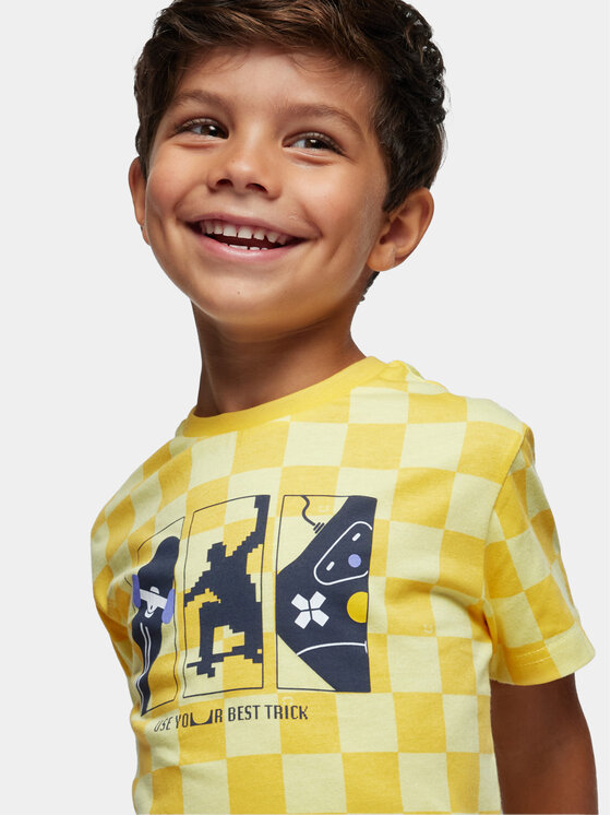 Mayoral Mayoral T-särk 3014 Kollane Regular Fit