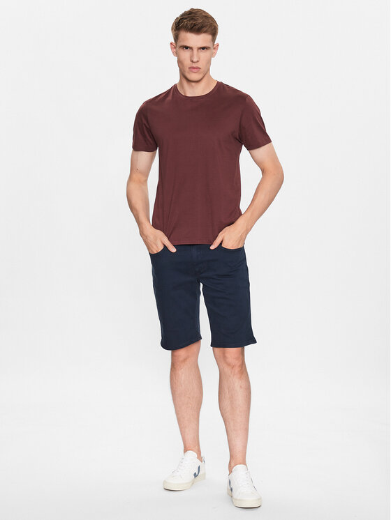 Blend Blend Šortky z materiálu 20713333 Tmavomodrá Regular Fit