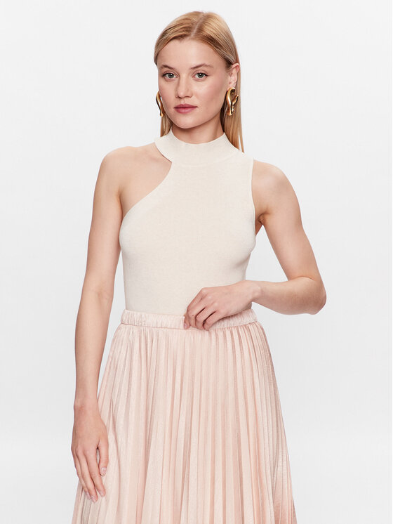 Női Felső DKNY, Méret: L, Ekru, P2ASAA41
