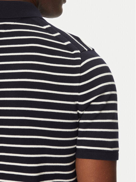 Tommy Hilfiger Tommy Hilfiger Pólóing Essential Cotton Knitted Polo MW0MW37396 Sötétkék Regular Fit
