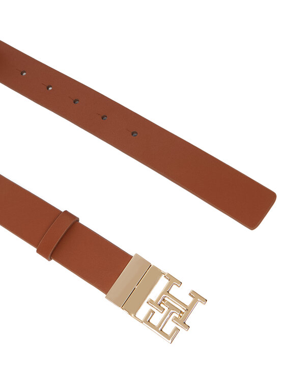 Tommy Hilfiger Tommy Hilfiger Moteriškas Diržas Th Logo 3.0 Rev Mono AW0AW18019 Ruda