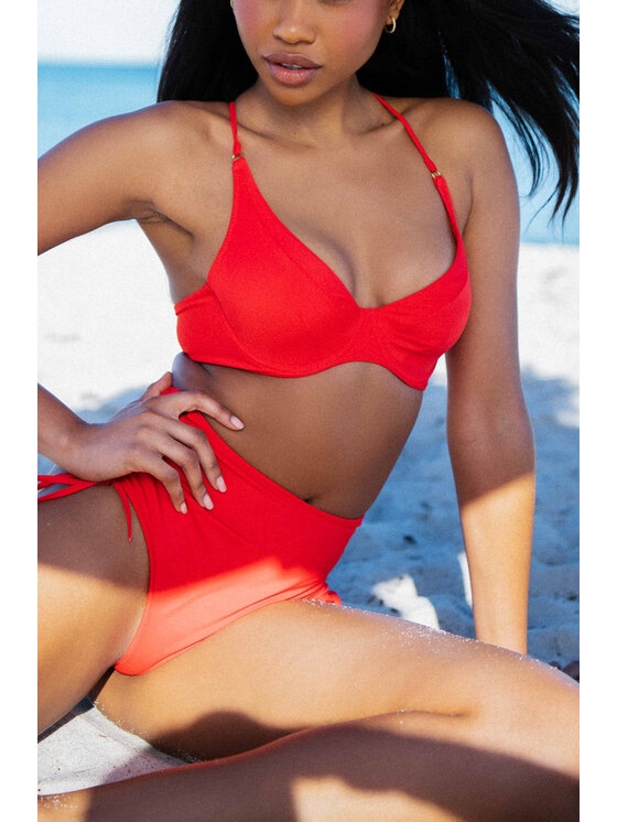 Love and Hate Love and Hate Bikini pezzo sopra Malibu Rosso